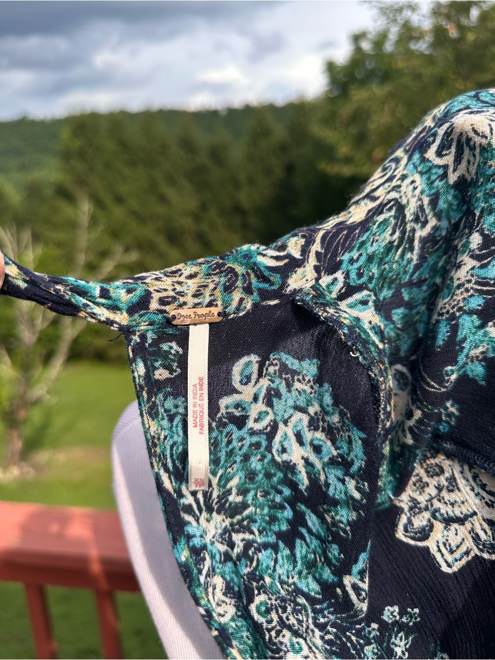 Free People Lady Luck Tunic Paisley Long-Sleeve - Picture 3 of 6